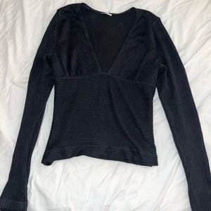 FREE PEOPLE Low cut long sleeve top NWT